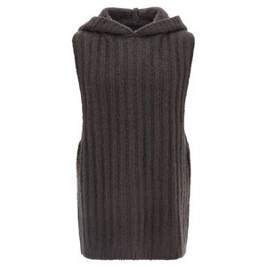 Rick Owens Gray Cashmere Sleeveles Men's Sweater